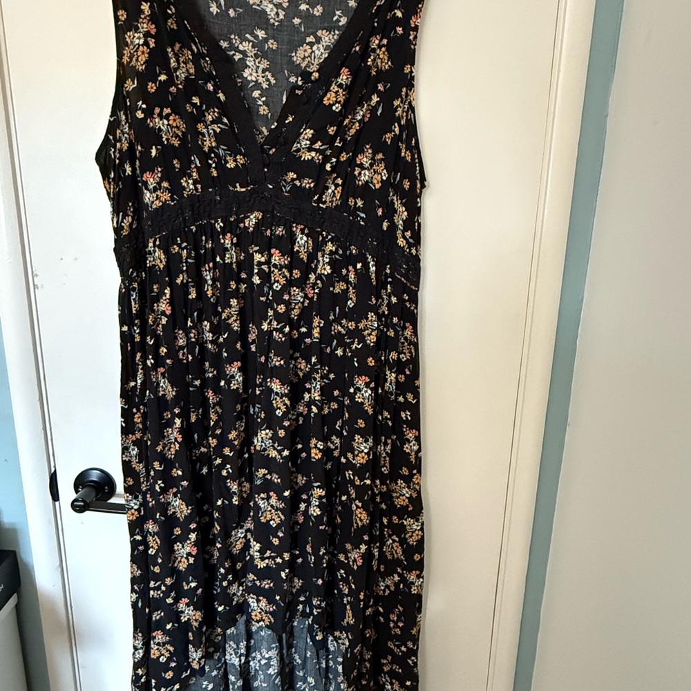 Torrid Black Floral Dress